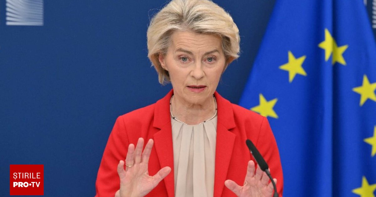 Ursula von der Leyen va participa luni la dezbaterea moțiunii de cenzură în Parlamentul European
